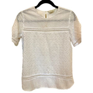 Club Monaco white eyelet blouse. Size XS.